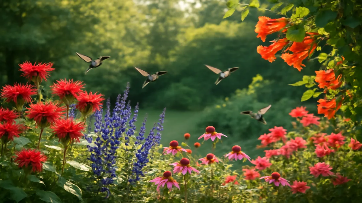 Flowers for hummingbirds garden additional view