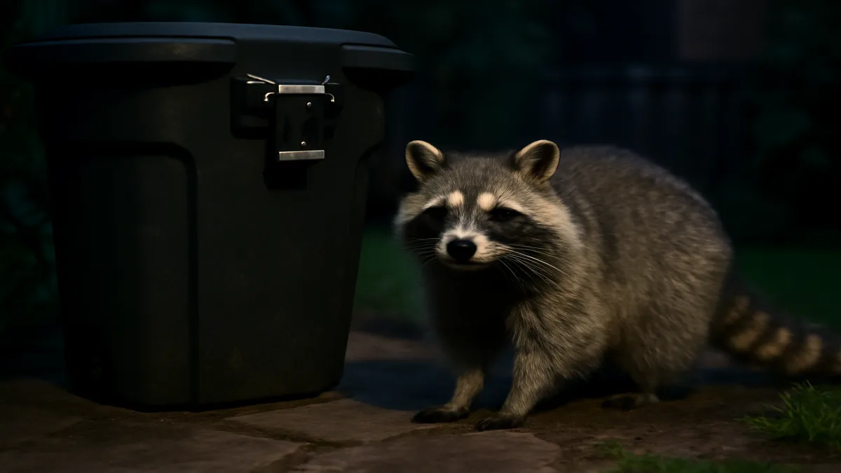 Raccoon-proof yard