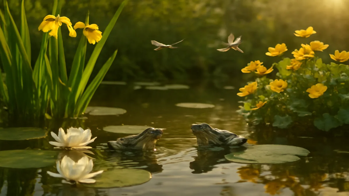 Wildlife pond detail