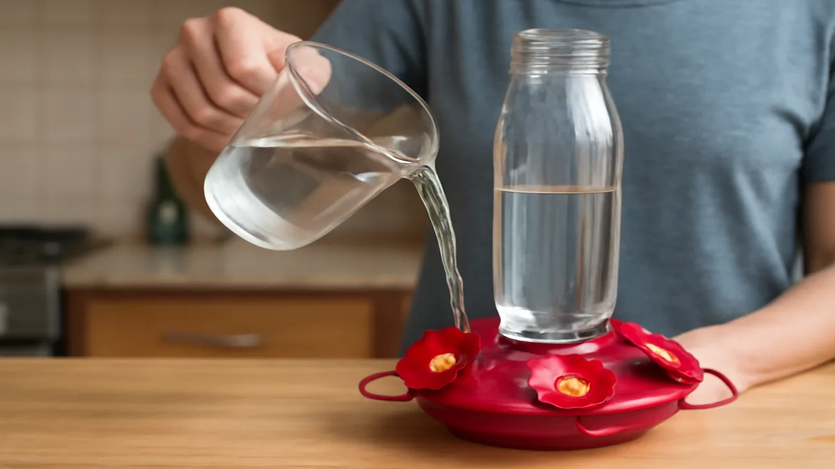 Hummingbird feeder