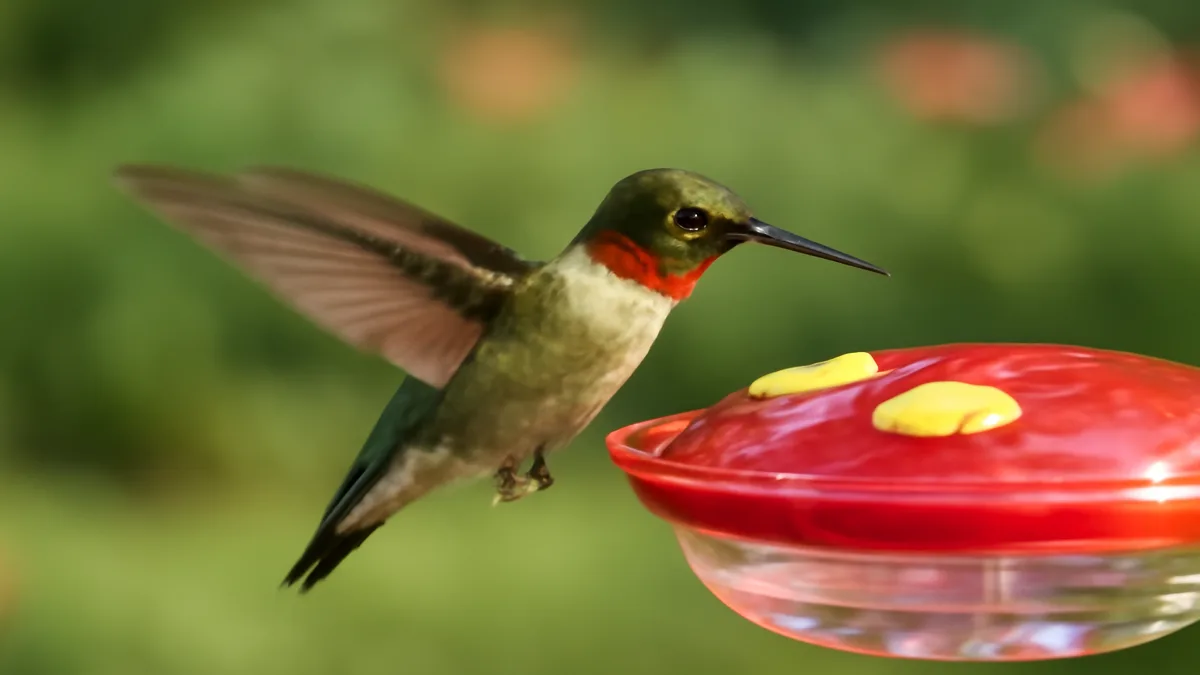 Hummingbird feeder
